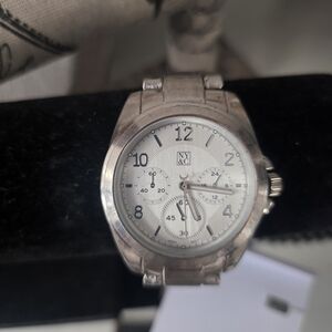 New York & Company Silver Chronograph Watch